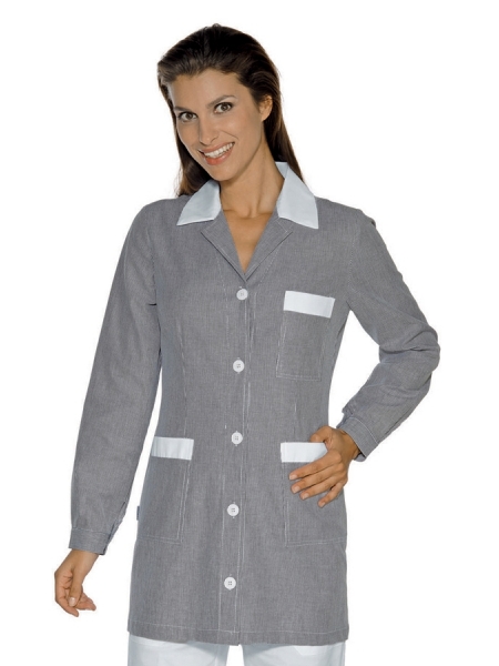 Casacca Isacco donna cotone piquet manica lunga Marbella
